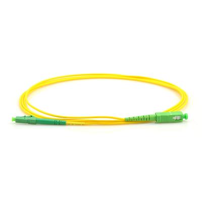 Cina Sc a fibra ottica giallo di verde dello Sc lc del cavo di toppa di FTTH 5M modo del cavo di LC 2,0 al singolo in vendita