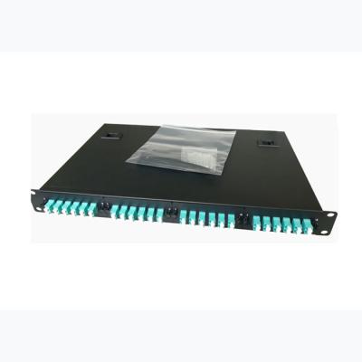 China 1u 19 Fiber Optic Patch Panel , SC/FC/ST/LC 48 Port Fiber Optic Cable Patch Panel for sale