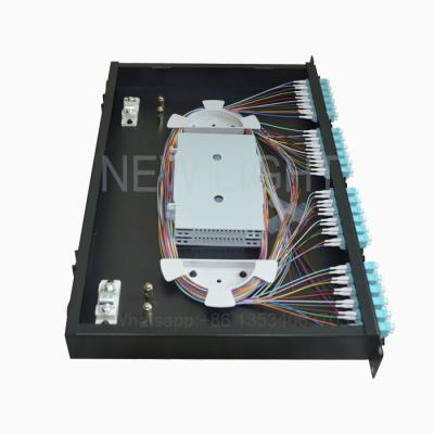 China 12 24 48 96 Port Fiber Optic Distribution Frame / Fiber Optic Distribution Panel for sale