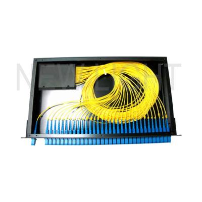 China 1*8 1*16 1*32 19 Inch Fiber Optic Splitter Types / Rack Mount Fiber Splitter Box for sale