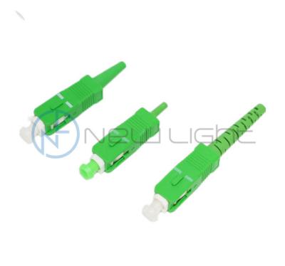 China High Return Loss APC Single Mode 0.9/2.0/3.0 Fiber Optic SC Connector for sale