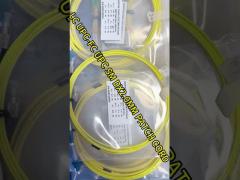 Duplex Optical Fiber Patch Cord 2.0mm 2m LSZH E2000 APC Connector Yellow