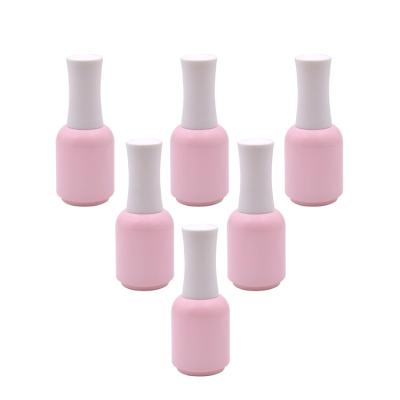 China UV Gel Polish 12ml Nail Polish Bottle UV Gel Polish Bottle In Pink Color for sale