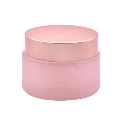 China 5g 10g 20g 30g 50g 100g 200g Face Skin Care Cosmetic Empty Cosmetic Cream Jar Glass Jar With Lid Wholesale for sale