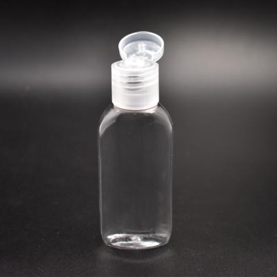 China BEAUTY PACKAGING 60ml PET Bottle Transparent Bottle With Flip Top White Cap for sale