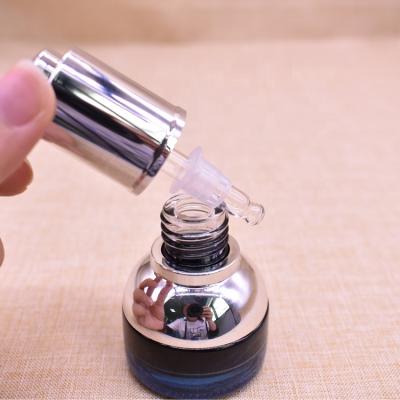 China Wholesale Empty Glass Cosmetic Skin Care Cosmetic Lotion Dropper Bottle Serum Essential Oil Dropper Bottle for sale