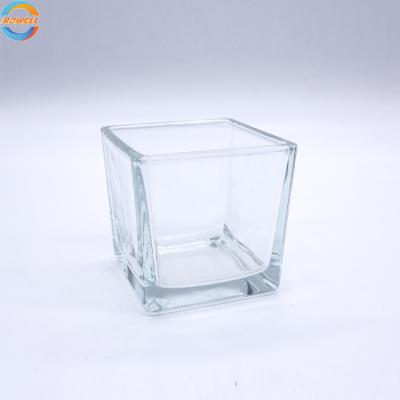 China Home Decoration 100ml Empty Glass Candle Jar Frosted Candle Holder Jars With Lids In Stock for sale