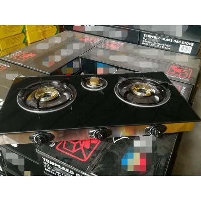 China Outdoor Factory Goods Wholesale Ready Stock 3 Burner Gas Stove For Home Use DGC-301AG for sale