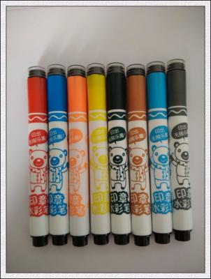 China Mini Decoration Multi Color Roller Stamp Pen for sale