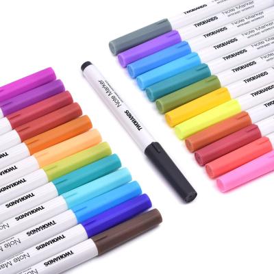 China Promotional Markers & Custom Wholesale Fashion 25 Colors Note Marker Pastel Highlighter Bars TWOHANDS Sets Highlighter Bar Marker Pen for sale