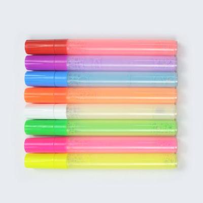 China PP Plastic Customize Non-Toxic Neon Fluorescent Glow In The Dark Markers Paint Pens Luminous Marker Pens For Fabric/Glass/Stone for sale