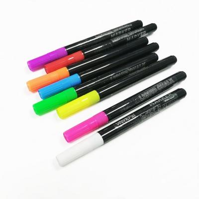 China Amazon Hot Selling Colorful Bright Colors and 1.5mm Fine Tip Chalk Marker Pens,Liquid Chalk Markers with Multiple Functions for sale