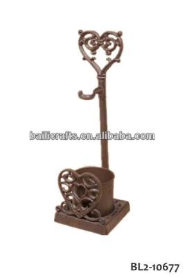 China Sustainable Cast Iron Toilet Brush Holder for sale