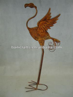 China China Metal Crane Garden Art for sale