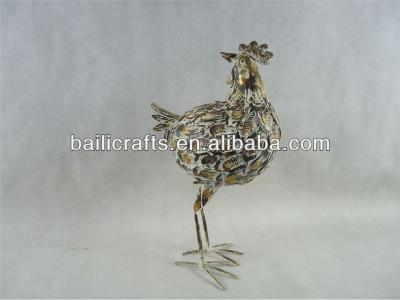 China Europe metal chicken garden decor for sale