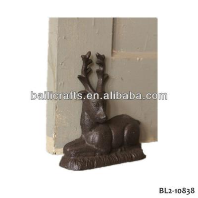 China Door Decor Cast Iron Deer Doorstop for sale