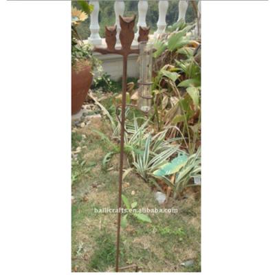 China Wholesale Decorative Garden Accessory Outdoor Metal Iron Rain Gauge for sale