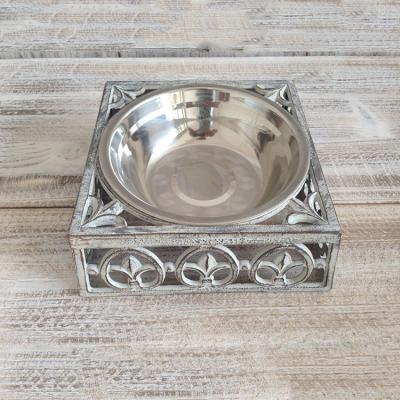 China Sustainable Premium Cast Iron Dog Bowl Food Feeder Bowl Small Pet Bowl for sale