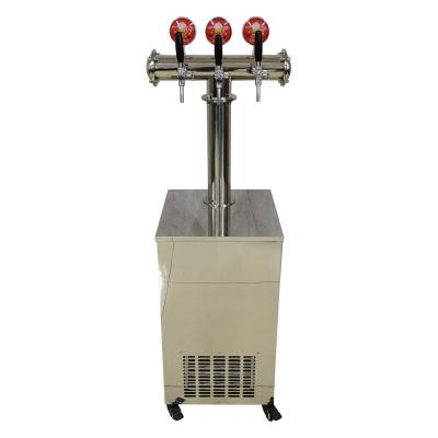 China Stainless Steel beer dispenser Durable Draft beer keg cooler machine With Tap Tower for sale 40L for sale