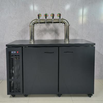 China Stainless Steel Cooler Machine Beer Dispenser with Cooler 1620*650*1100 for sale