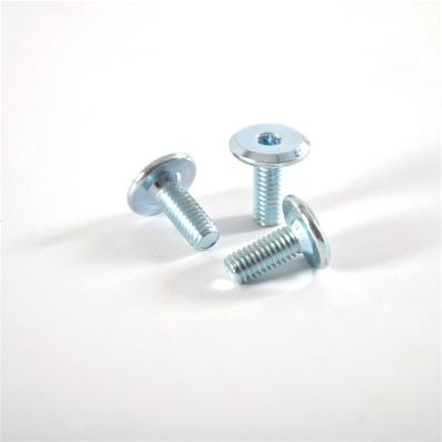 China Industry M6 M8 Flat Head Socket Furniture Screw Cabinet Connecting Hex Bolt for sale