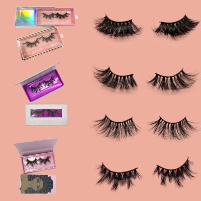 China Feather 25mm Mink Eyelashes Vendor, Wholesale Mink Eyelash Custom Label Private Label, Natural 3D Mink Eyelashes Highlights for sale