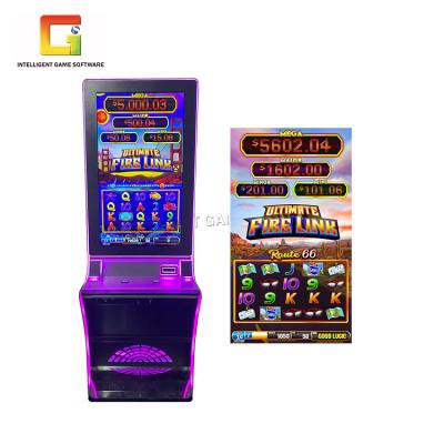 China Newest Touch Screen Metal+acrylic+wood Vertical Fire Link Ultimate Jackpot Video Slot Skill Jackpot Machine for sale