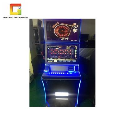 China Hot New Metal+acrylic+wood Coin Operate Touch Screen Metal Cabinet Online Video Roulette Slot Game Machine for sale