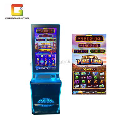 China Metal+acrylic+wood vertical fire link slot game touch screen cabinet 43 inch monitor slot skill game machine for sale