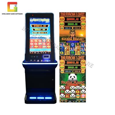 China Good Quality Metal+wood+acrylic 32 Inch Curved Elbow Slot Cabinet Dragon Link Slot Game Higher Profit Arcade Slot Machines for sale