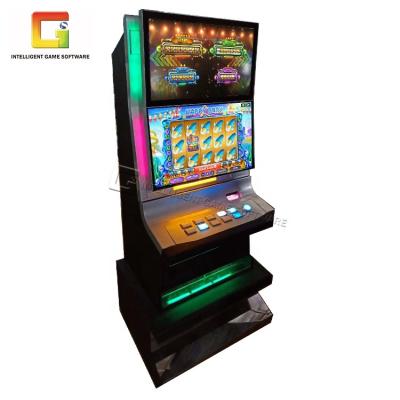 China Metal+acrylic+wood double screen slot machine jackpot amusement slot machine metal slot cabinet for sale for sale