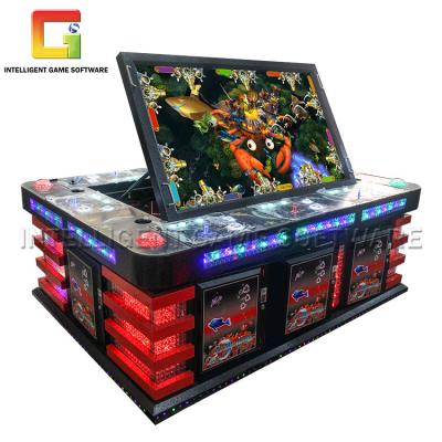 China Coin Operated Black Coins Classic 8 Players Cool Fish Game Cabinet Table GZIGS-FT01 for sale