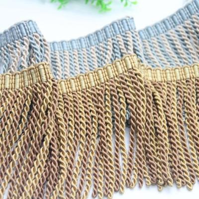 China Custom Wholesale Decorative Trimming Tassel Curtain Trimming Fringe In Curtain Good Quality for sale