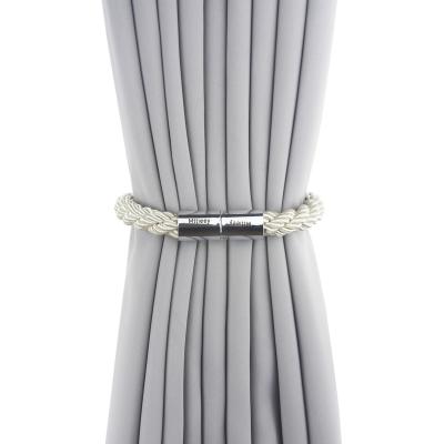 China BeigeDecorative Tie-back Country Mttieey Convenient Curtain Tiesbacks In Strong Magnetic Rope Barriers For Thin Or Thick Window D for sale