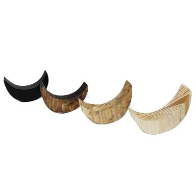 China 2021 Wholesale Minimalist Wall Mounted Single Wall Coat Rack 100% Natural Wooden Coat Hooks for sale