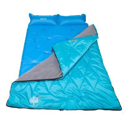 China Hot Sales Outdoor Use Spring And Portable Outdoor Self-inflating Mattress Sleep Air Pad Summer Camping Sleep Pad Double for sale