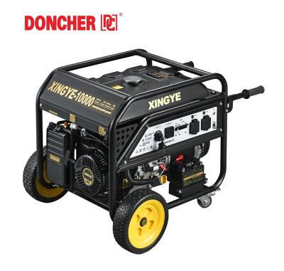 China Small generator provide electric power for home use DONCHER China 8000W Portable Electric Single Phase 8KW 8.5KVA 220V 380V Gasoline Generator For Home Silent Price for sale