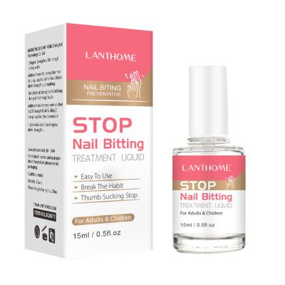 China Long Lasting Organic Natural Healthy Kids Or Adults Nail Care Thumb Sucking Liquid Anti-Sharp Stop Suspense Treatment Nail Bitter Water for sale