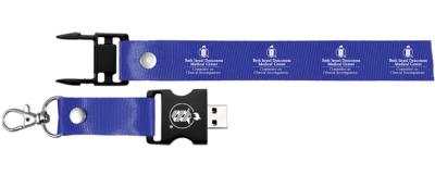 China Lanyard Wristband USB Flash Drive With Silicone USB 32MB-16GB for sale