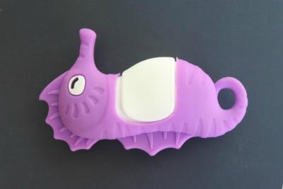 China Soft PVC OTG Customized USB Flash Drive Sea Horse For Mobile Phone with Dual Port for sale