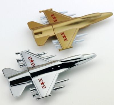 China Metal Airplane Novelty USB Thumb Drives , 4GB / 8GB Promotional Gift USB Memory Drives for sale