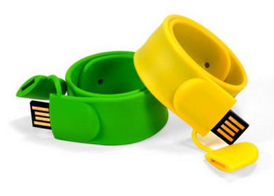 China Novel Design Wristband USB Flash Drive With Silicone USB OEM Logo for sale