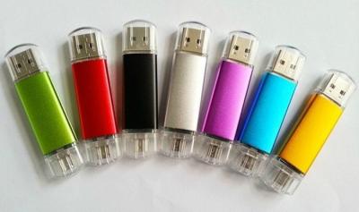 China smartphone usb flash drive OTG metal USB flash memory drives 4GB / 8GB for sale