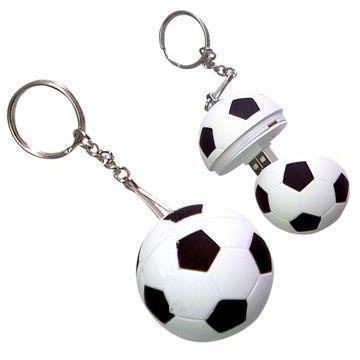 China Plastic 16gb Football Customized usb flash drive gifts with keychain for sale