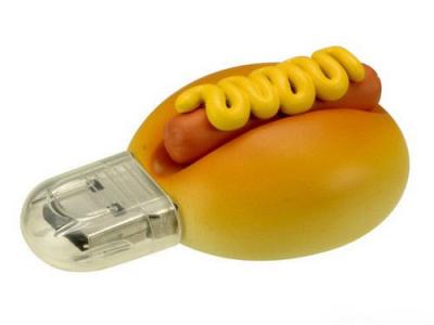 China Hamburger Customized USB Flash Drive printed logo  with file preload for sale