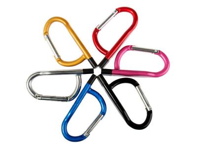 China Silver Carabiner Clip Metal USB Flash Drives micro logo printing 512MB - 16GB for sale