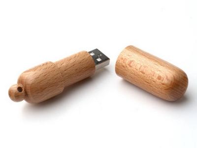 China Bamboo Sleek Wooden Thumb Drive USB 8GB , Small Wood USB Memory Stick for sale