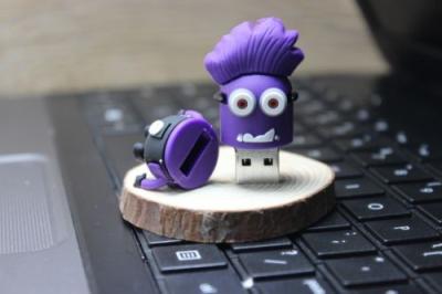 China Purple Cute Minions 16gb Memory Stick USB 2.0 For Windows Vista for sale