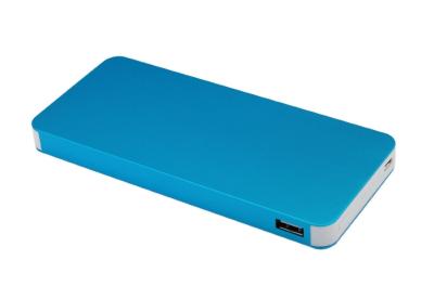 Chine Batterie externe 6000mAh de bleu de banque ultra mince universelle d'alimentation de secours à vendre