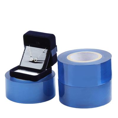 China Transparent Hot Selling Transparent PVC Material Blue Jewelry Protective Film For Jewelry Box for sale